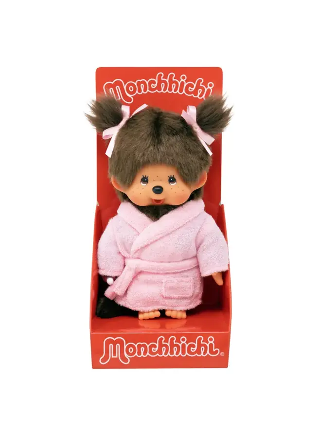 Monchhichi - Meisje in badjas (20cm)