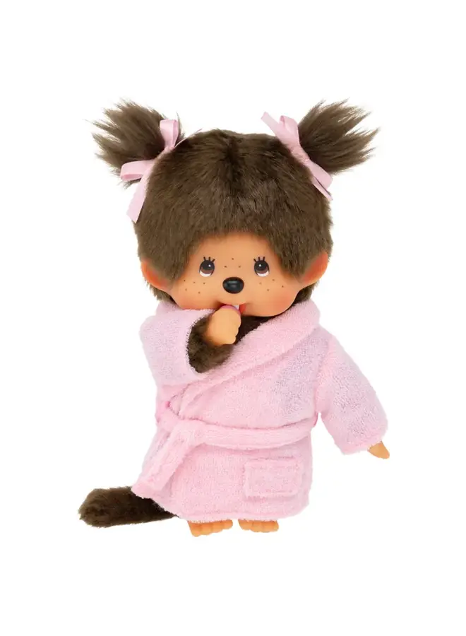 Monchhichi - Meisje in badjas (20cm)