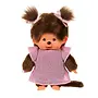 Monchhichi - Meisje in roze glitterjurk (20cm)