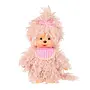 Monchhichi - Meisje fluff pink (20cm)