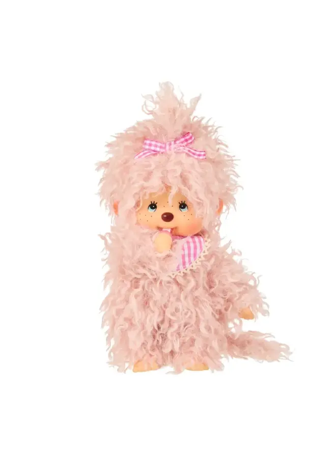 Monchhichi - Meisje fluff pink (20cm)