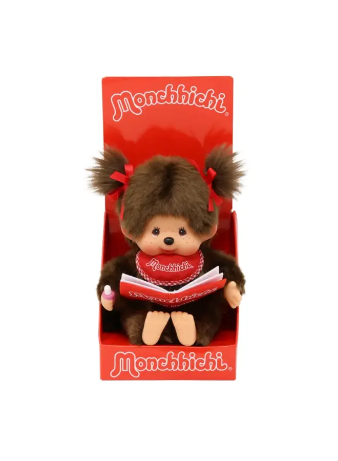 Monchhichi - Meisje met boek (20cm)