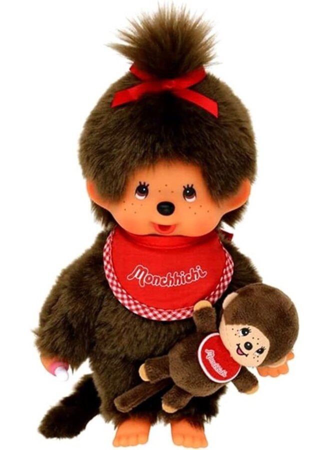 Monchhichi - Meisje met mini (20cm)