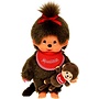 Monchhichi - Meisje met mini (20cm)