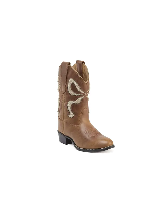 Bow teddy boots - Creme