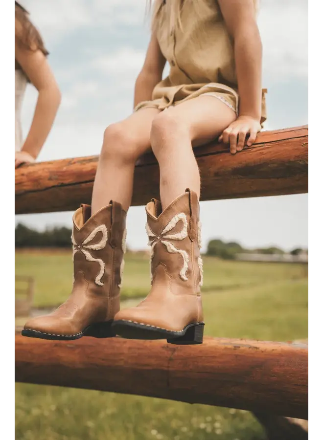 Bootstock - Bow teddy boots - Creme