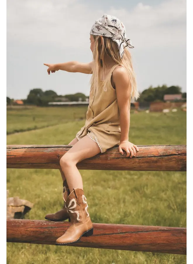 Bootstock - Bow teddy boots - Creme