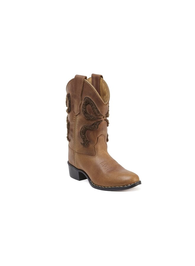 Bow teddy boots - Brown