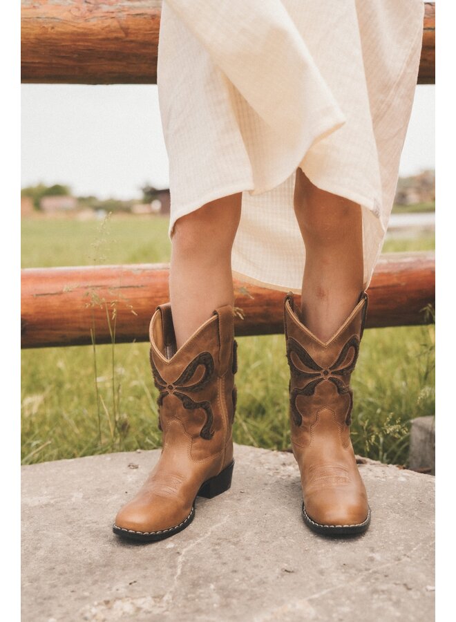Bootstock - Bow teddy boots - Brown