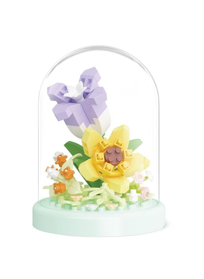 Moses - 82388 - Brick garden fiori flower 8 cm met stolp
