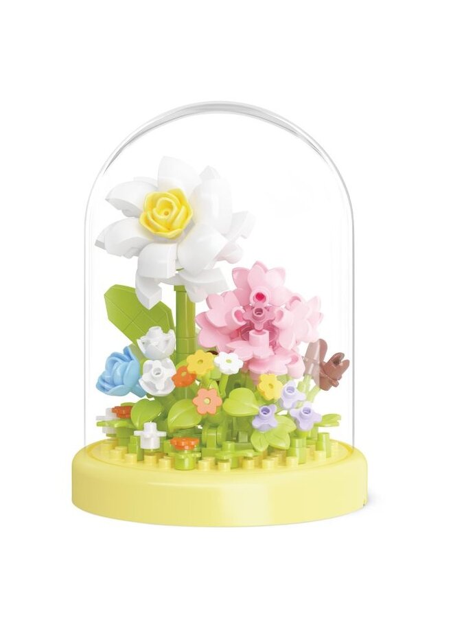 Moses - 82388 - Brick garden fiori flower 8 cm met stolp