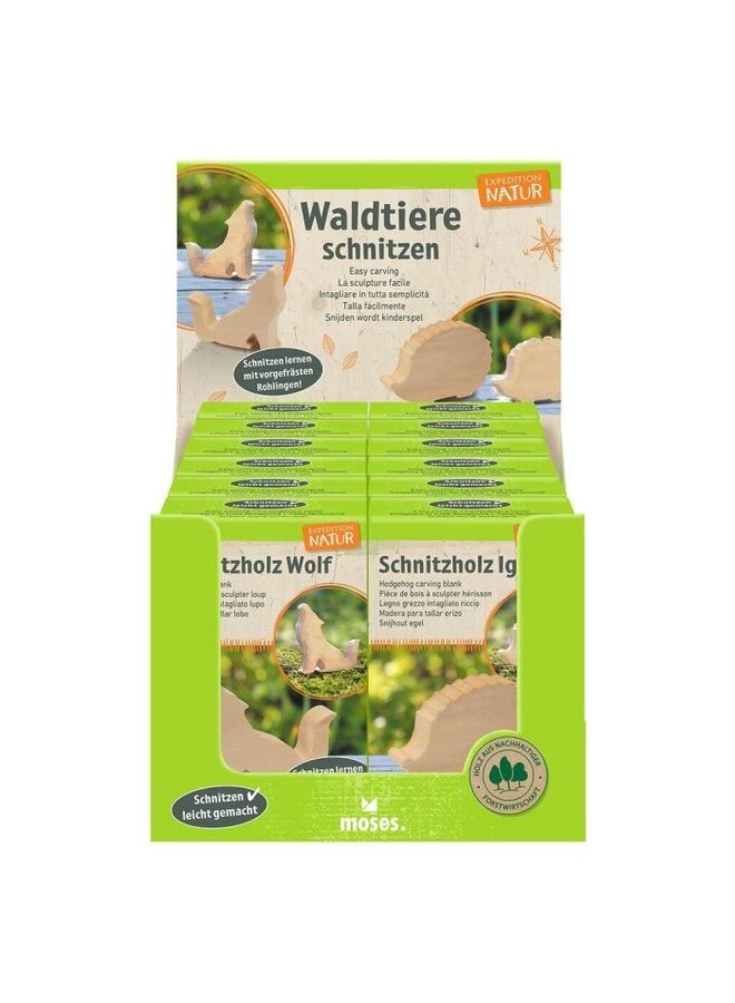 Moses - 9895 – Expeditie natuur houten uithakdieren