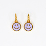 Feestbeest - Oorbellen smiley - Paars