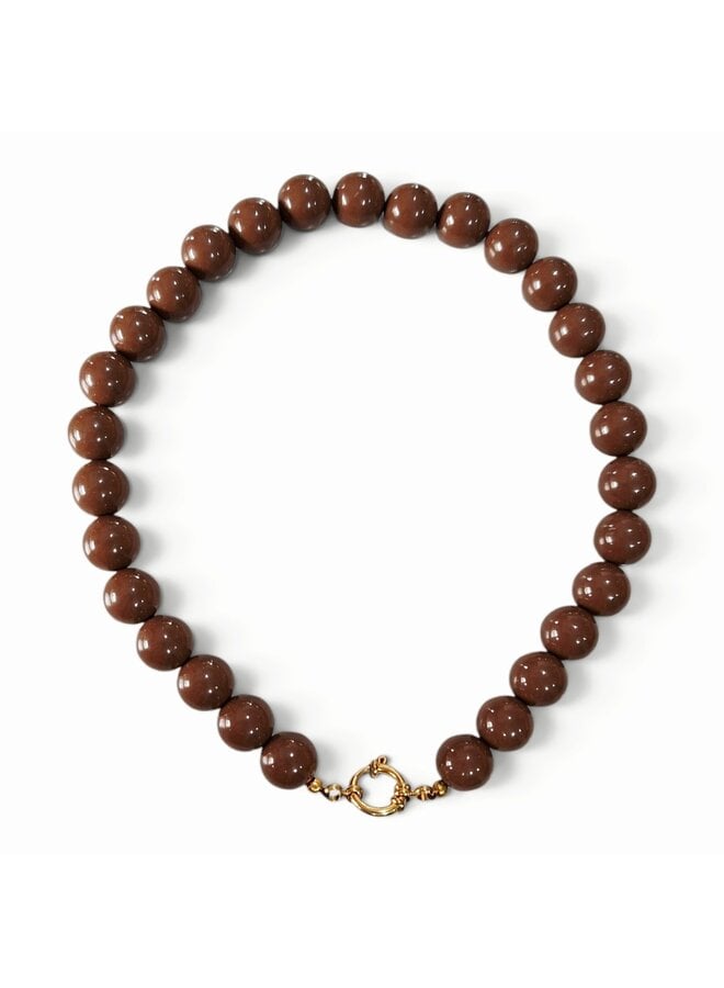 Kralenketting - Bruin