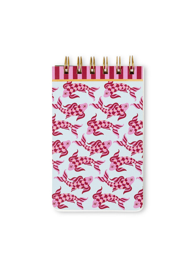 A dopo twin wire notepad - Koi fish