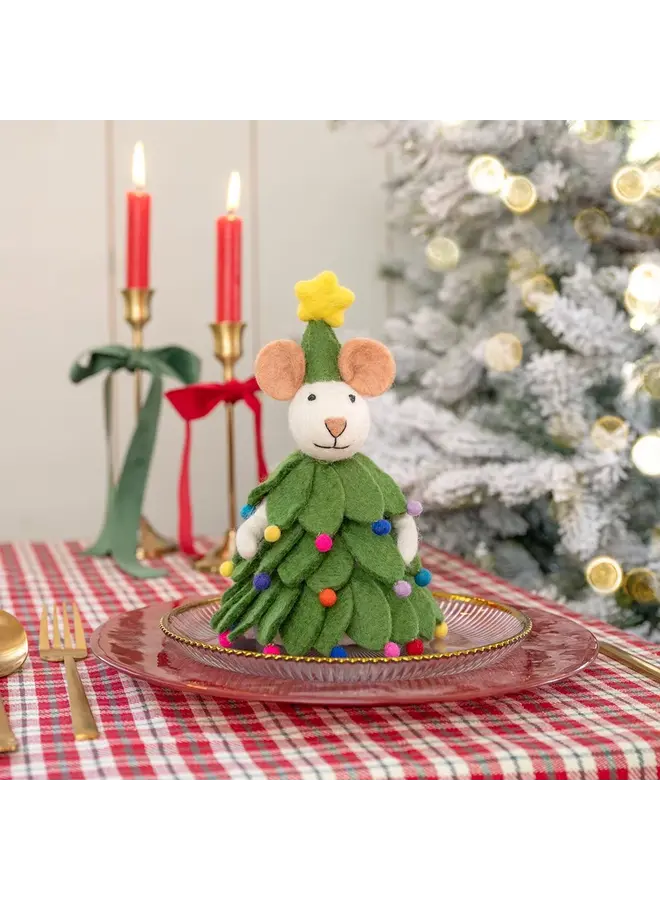 Sjaal met Verhaal - Decoratie muis kerstboom