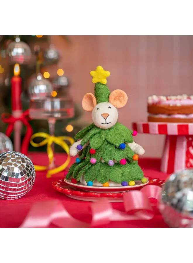 Sjaal met Verhaal - Decoratie muis kerstboom