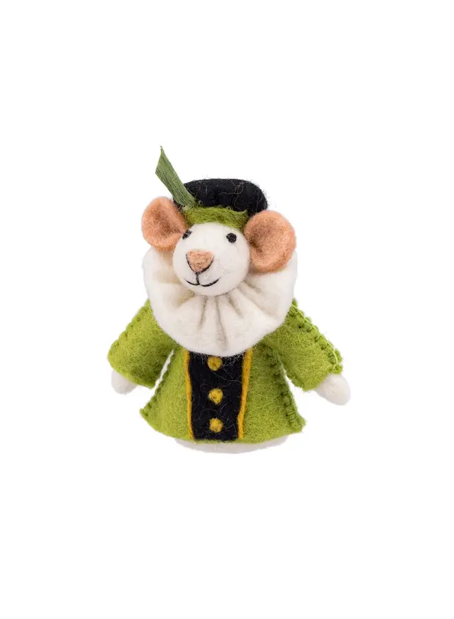 Sjaal met Verhaal - Vingerpopje Pietermuis - Groen