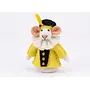 Sjaal met Verhaal - Vingerpopje Pietermuis - Geel