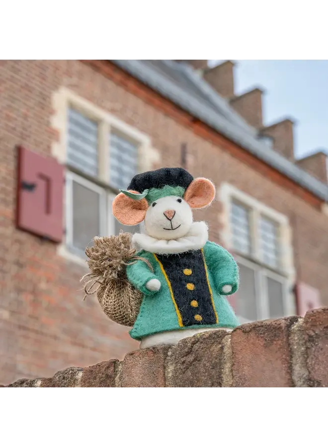 Sjaal met Verhaal - Decoratie Pietermuis - Turquoise
