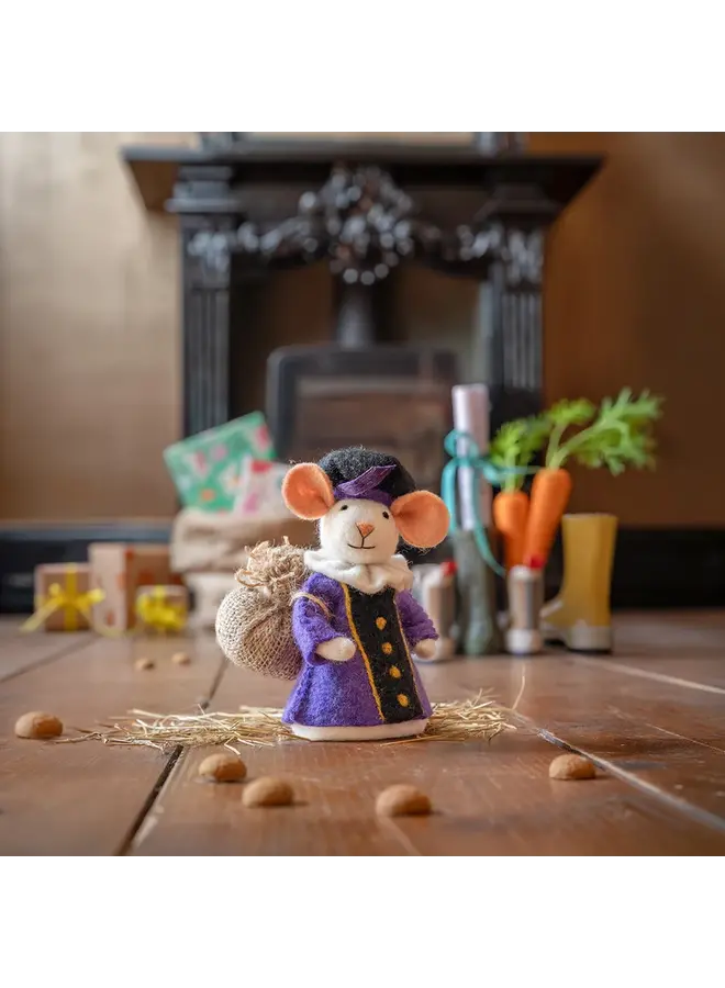 Sjaal met Verhaal - Decoratie Pietermuis - Paars