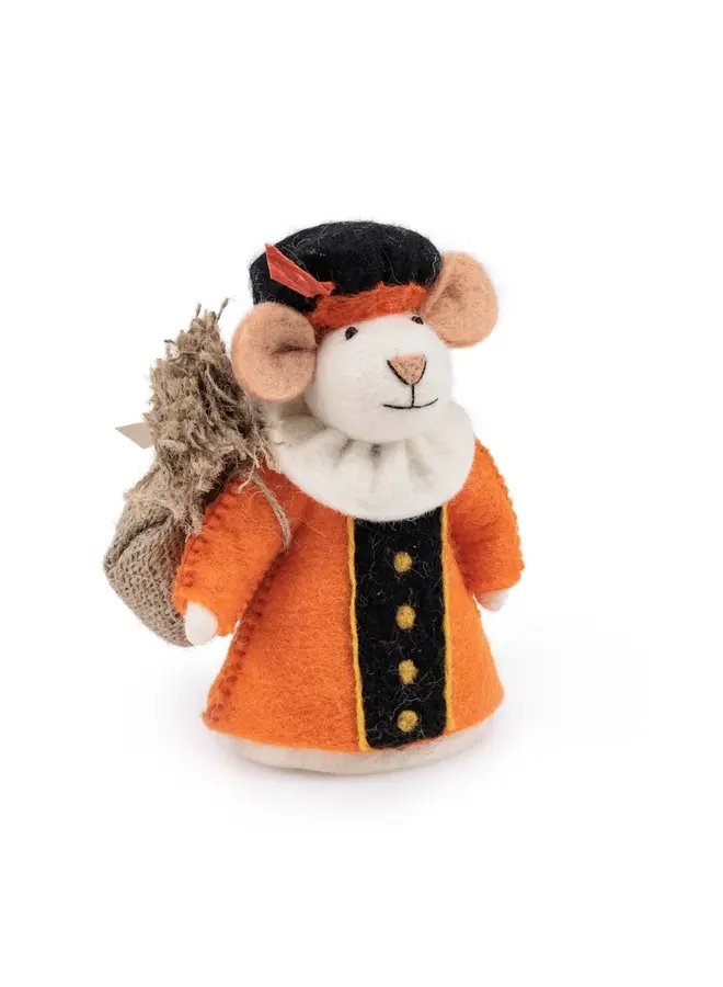 Sjaal met Verhaal - Decoratie Pietermuis - Oranje