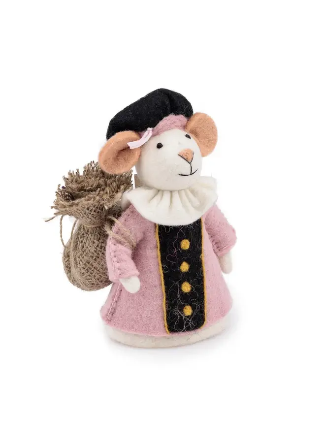 Sjaal met Verhaal - Decoratie Pietermuis - Lichtroze