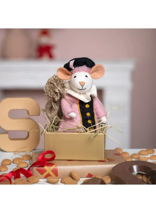 Sjaal met Verhaal - Decoratie Pietermuis - Lichtroze