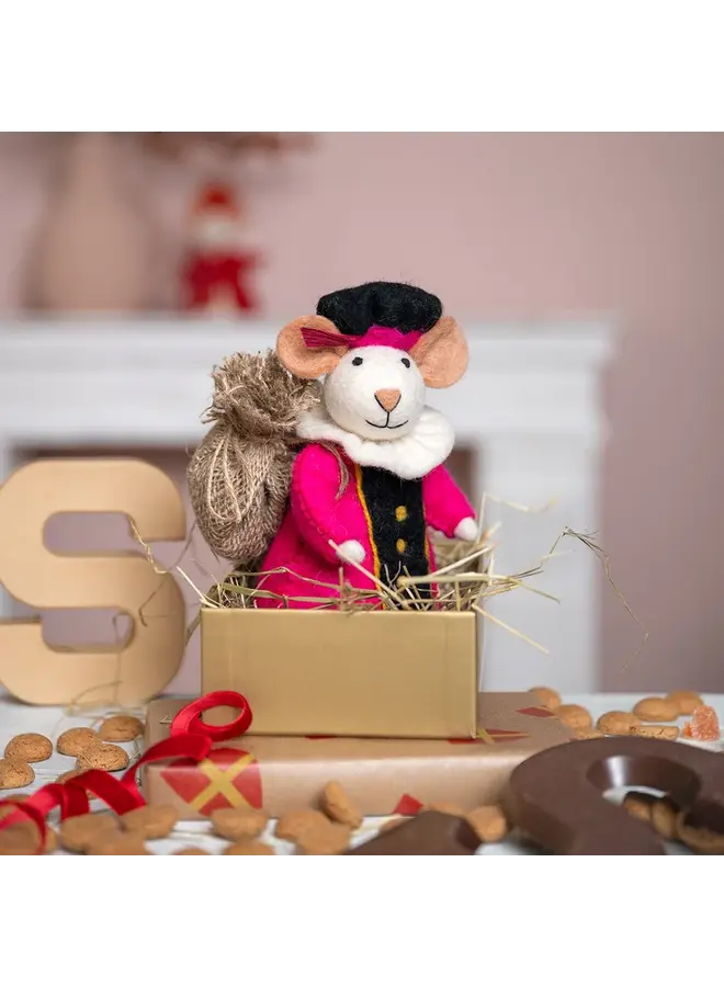 Sjaal met Verhaal - Decoratie Pietermuis - Fuchsia
