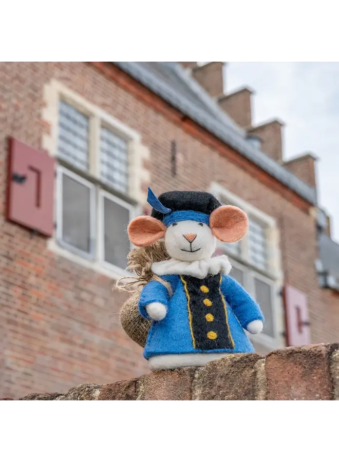 Sjaal met Verhaal - Decoratie Pietermuis - Blauw