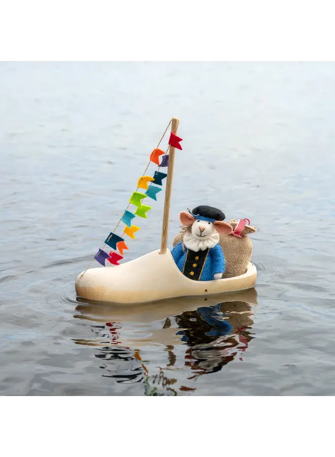 Sjaal met Verhaal - Decoratie Pietermuis - Blauw