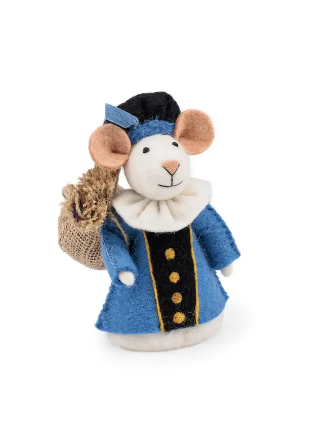 Sjaal met Verhaal - Decoratie Pietermuis - Blauw