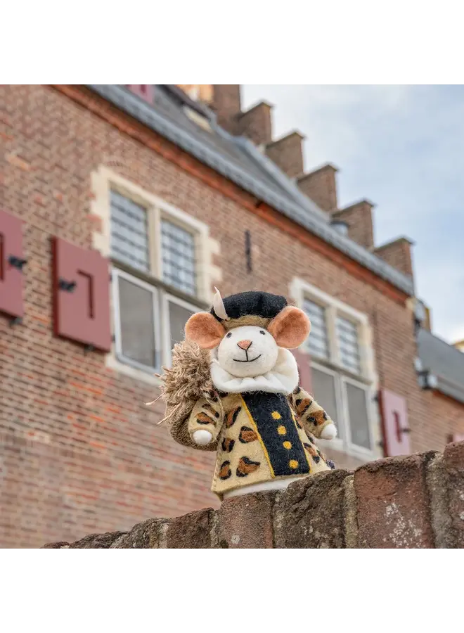 Sjaal met Verhaal - Decoratie muis Panterpiet