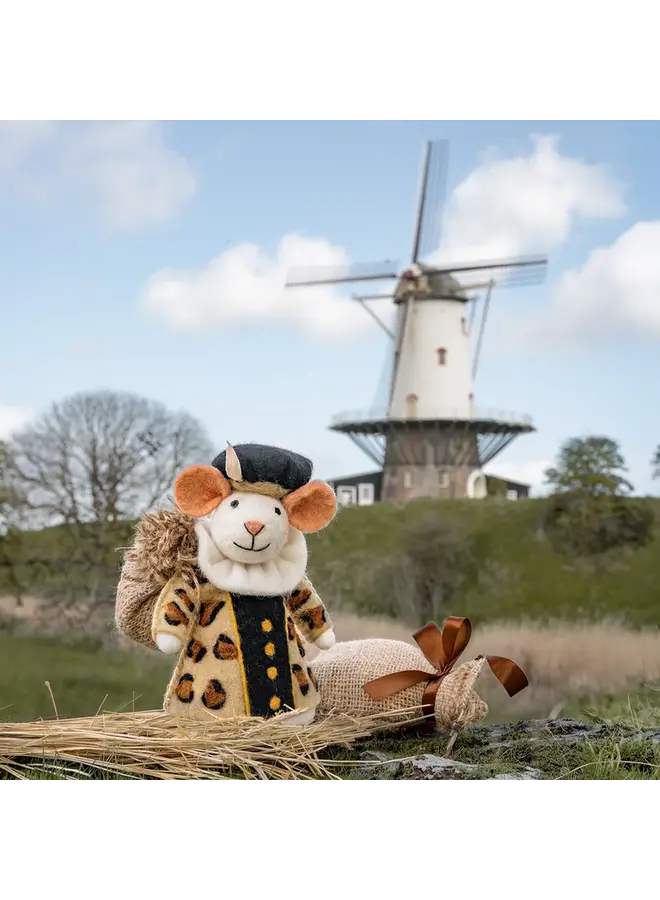 Sjaal met Verhaal - Decoratie muis Panterpiet
