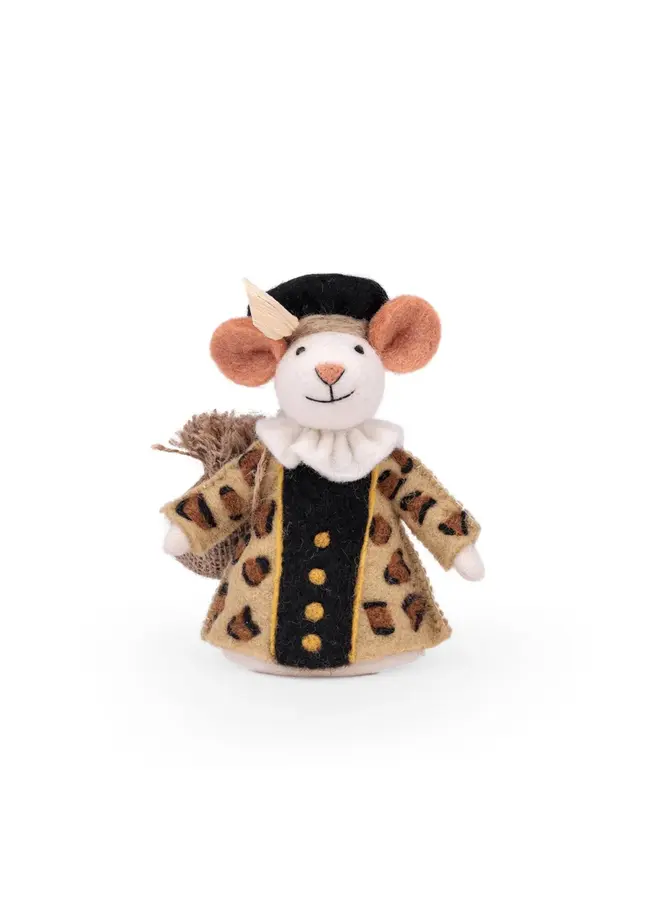 Sjaal met Verhaal - Decoratie muis Panterpiet
