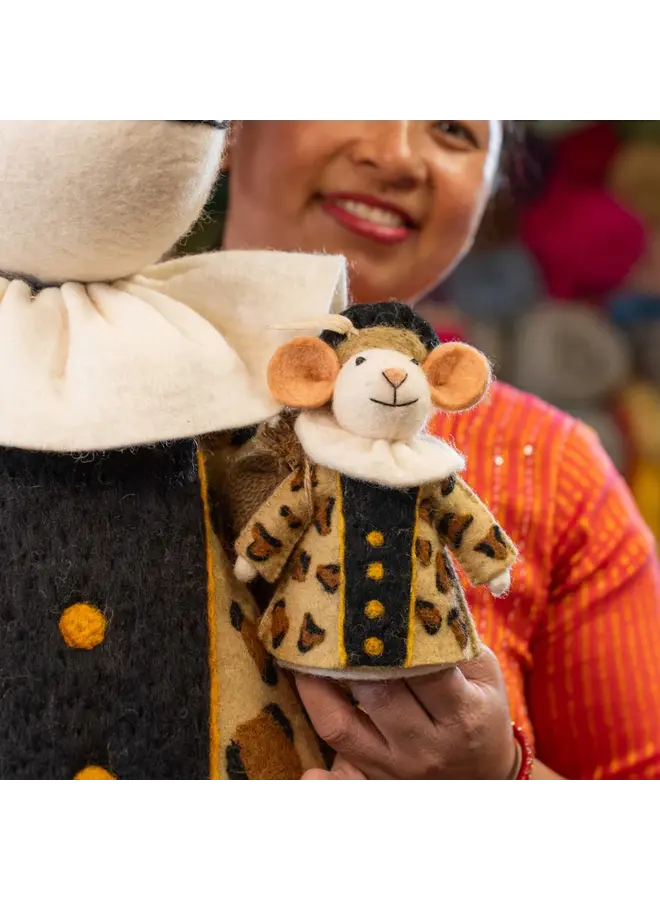 Sjaal met Verhaal - Decoratie muis Panterpiet