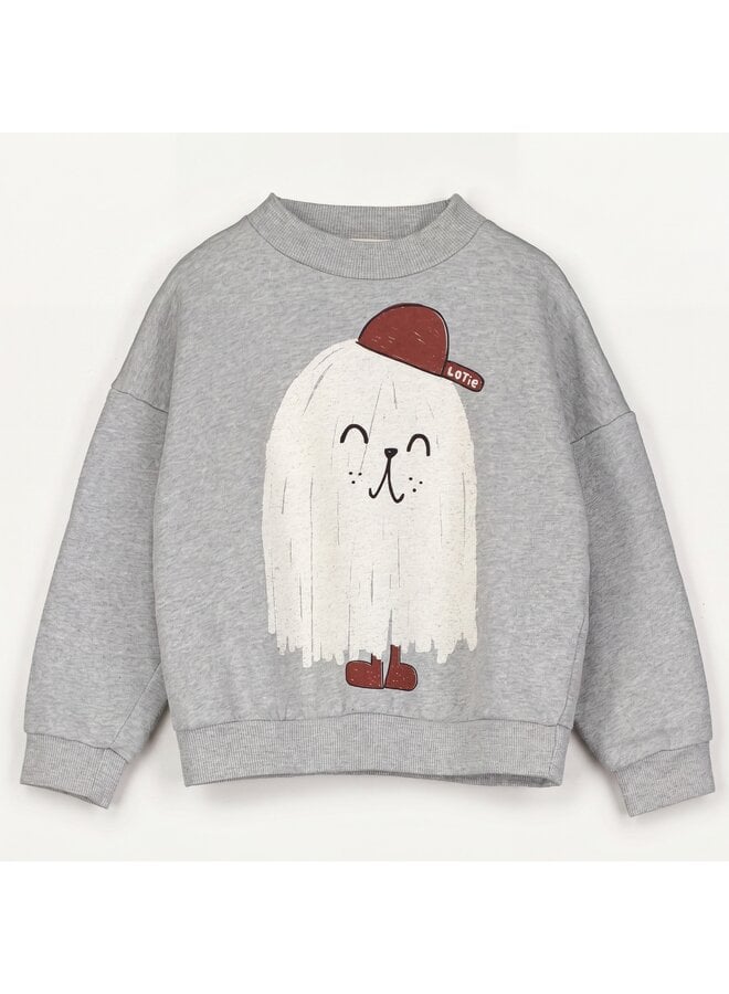 Lötiekids - Sweatshirt good monster - Medium grey melange