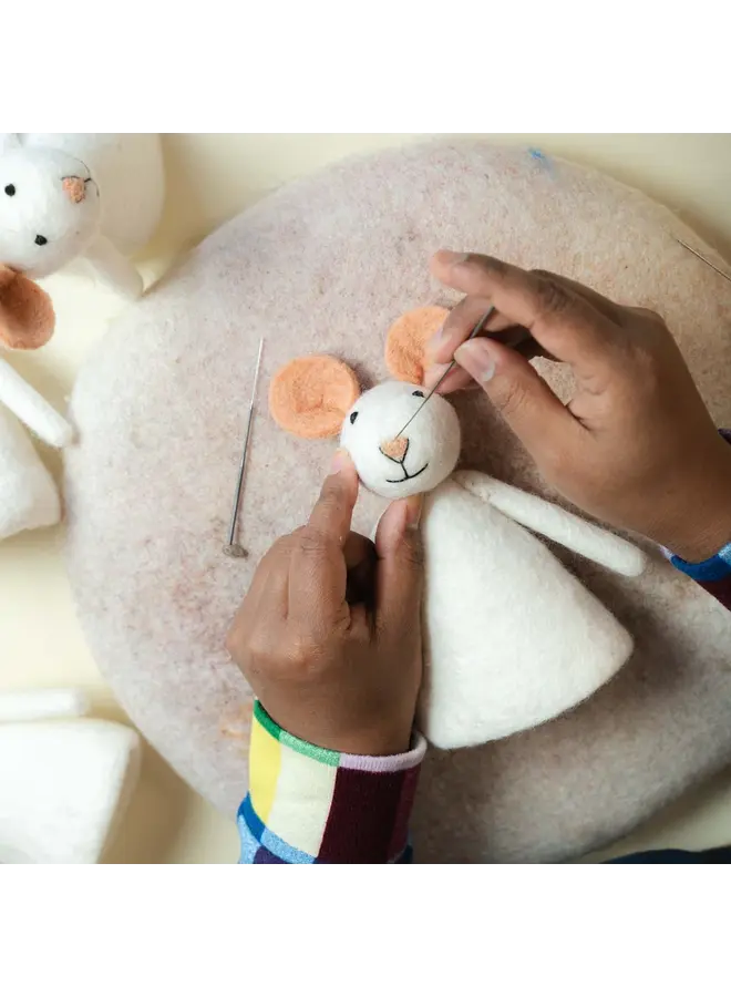 Sjaal met Verhaal - Decoratie muis Hoofdpiet