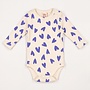 Lötiekids - Baby longsleeve bodie hearts all over - Cream
