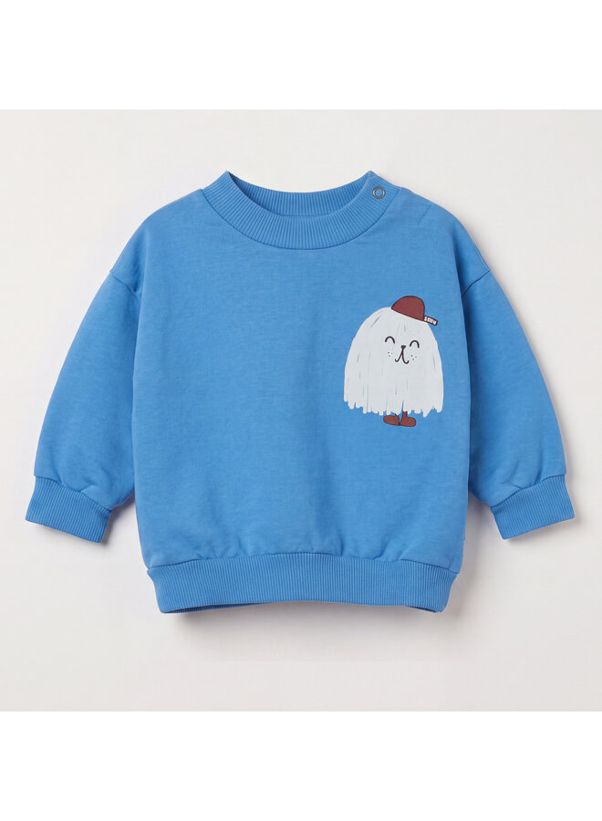 Lötiekids - Baby sweatshirt small good monster - Cobalt blue