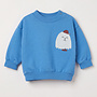 Lötiekids - Baby sweatshirt small good monster - Cobalt blue
