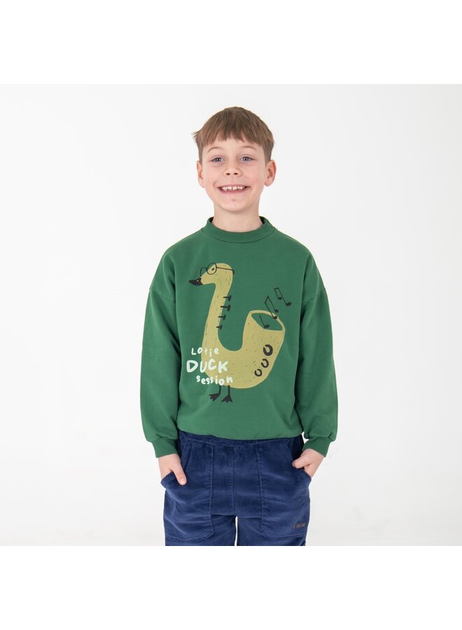 Lötiekids - Sweatshirt duck session - Green