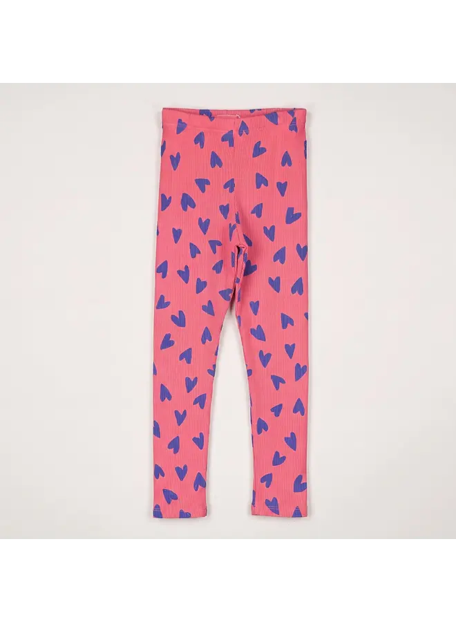 Leggings hearts all over - Pink lemonade