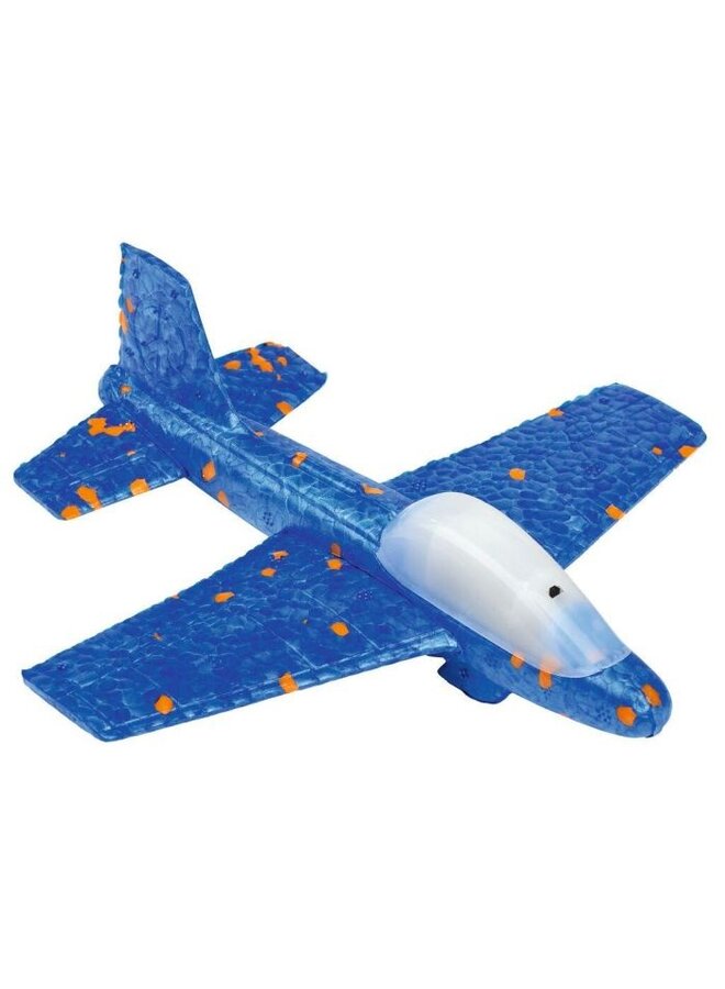 Moses - 38194 - LED vliegtuig met licht 17cm