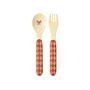 rice - Baby lepel en vork - Roze music band