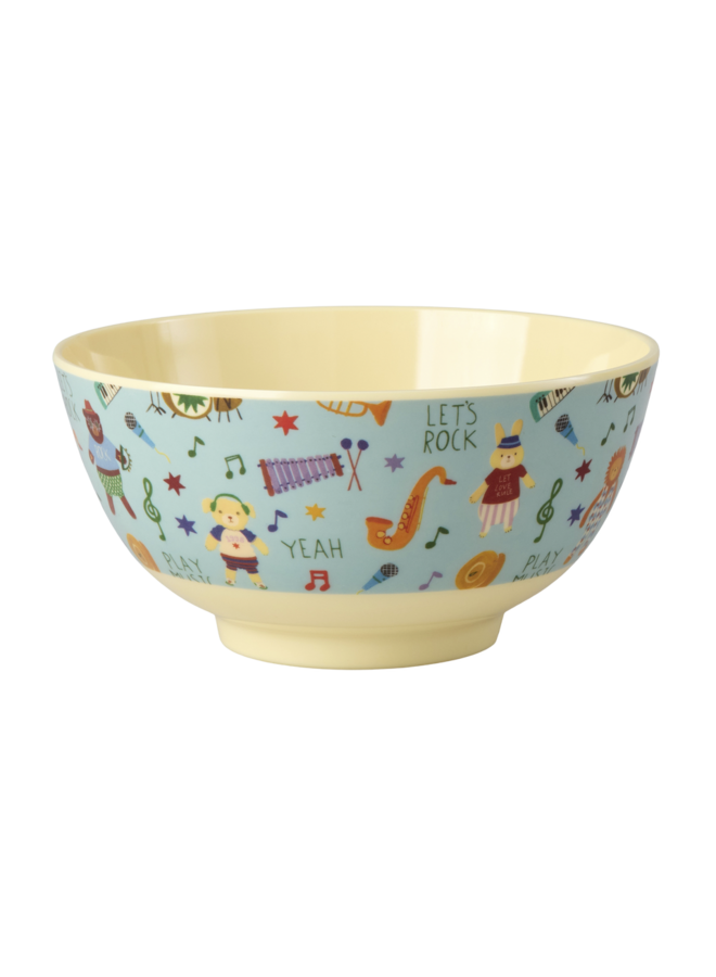 Medium melamine kom - Mint music band