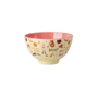 rice - Kleine melamine kom - Roze music band