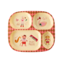 rice - Melamine bord met 4 compartimenten - Roze music band