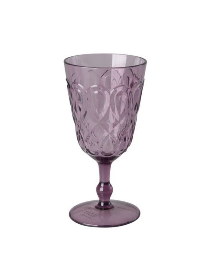 Acryl wijnglas - Lichtpaars