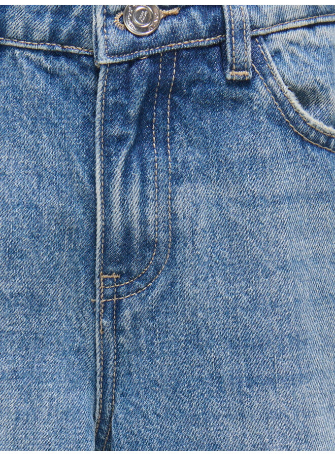 Kids Only - Amber lw destroy baggy - Medium blue denim